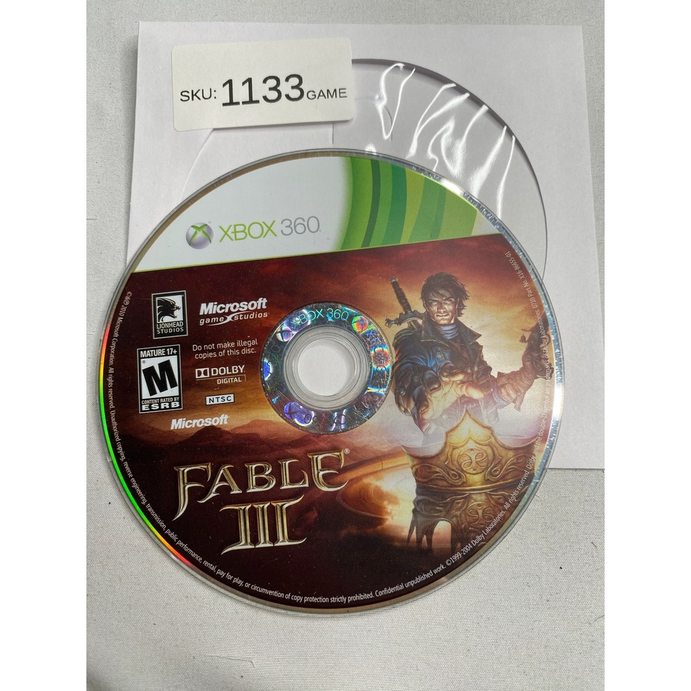 Fable III Microsoft Xbox 360
